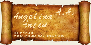 Angelina Antin vizit kartica